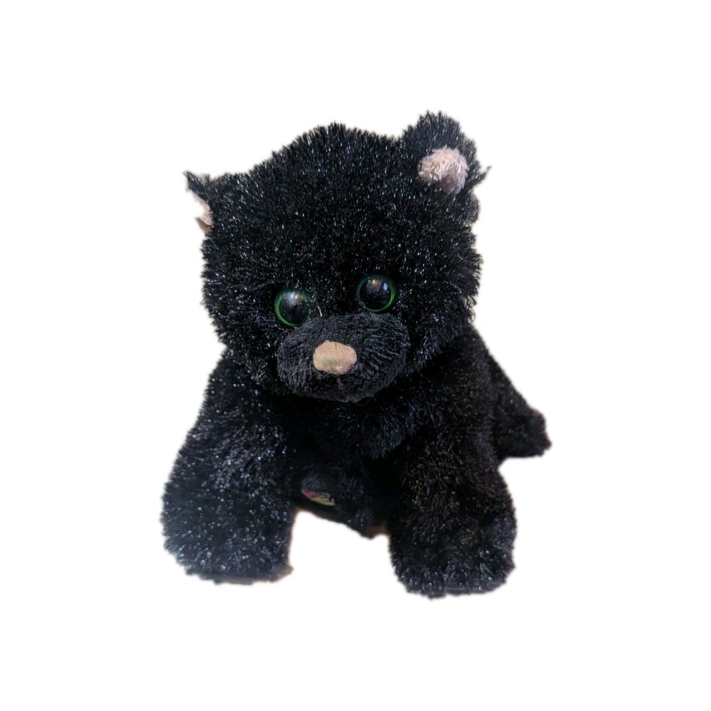 Ganz Webkinz Black Cat HM135 Plush Has Code Retired Stuffed Animal Toy Black